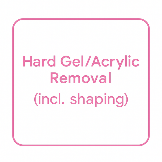 Hard Gel/Acrylic Removal (incl. shaping)